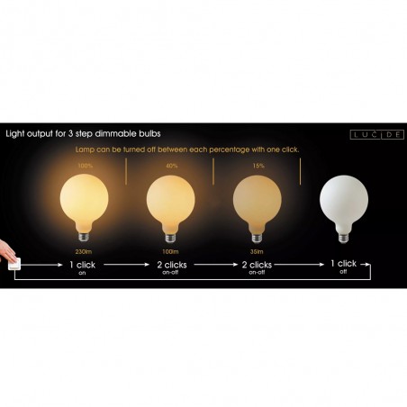 Bombilla LED E27 Opal G125 3-Step (8W)