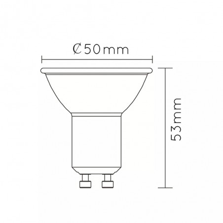 Bombilla LED GU10 MR16 (5W)