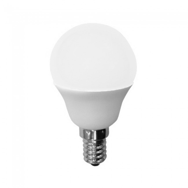 Pack 5 Bombillas LED E14 Esféricas 6W (luz neutra)