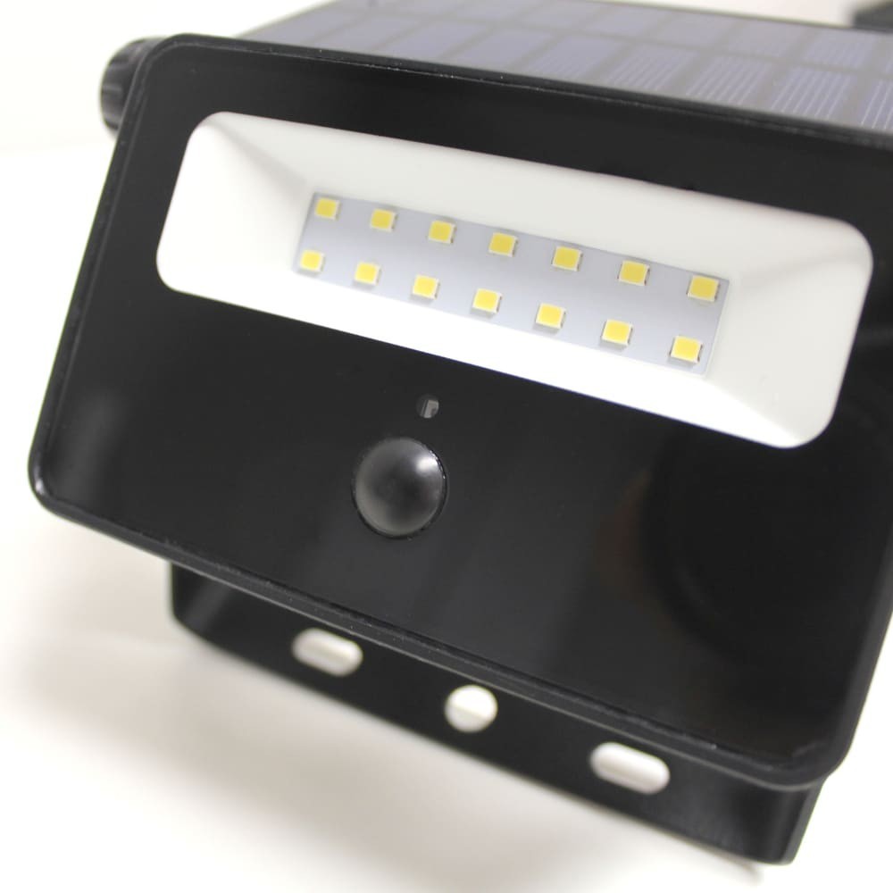 Solar 16w Foco LED solar de exterior con sensor Marlo (16W) - Lamparas.es
