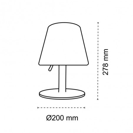 Lámpara de mesa solar LED Platina (5W)