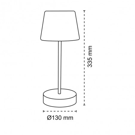 Lámpara de mesa LED Sora Madera Dim (3W)