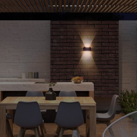 Aplique de exterior LED solar Tom