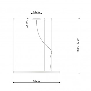 Lámpara de techo LED Rio Oro (50W) II