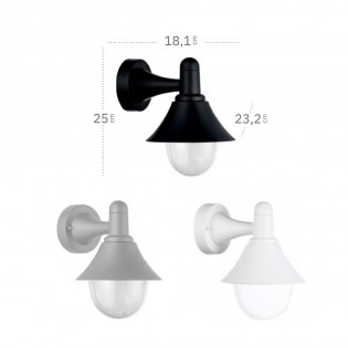 Aplique de pared exterior Mentol