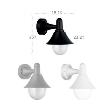 Aplique de pared exterior Mentol