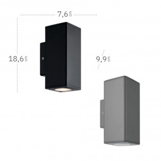 Aplique de pared exterior Yopol