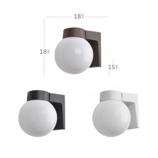 Aplique de pared exterior Procyon