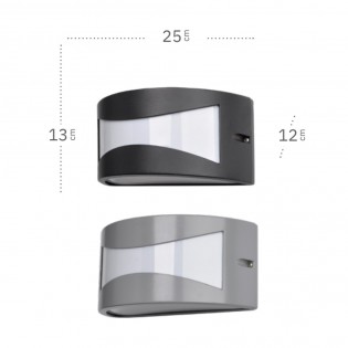 Aplique de pared exterior Hadar