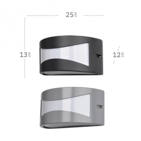 Aplique de pared exterior Hadar