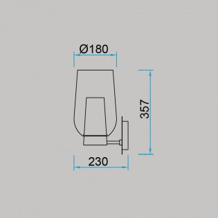 Aplique de pared Nora Madera