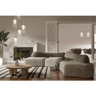 Lámpara colgante Nora Madera (5 luces)