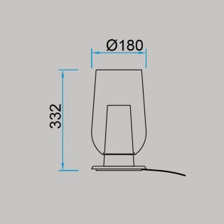 Lámpara de mesa Nora Mármol Blanco