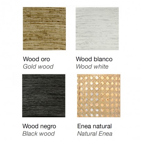 Lámpara de techo Takasi Wood Blanco