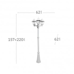 Farola de exterior Spica (3 Luces)