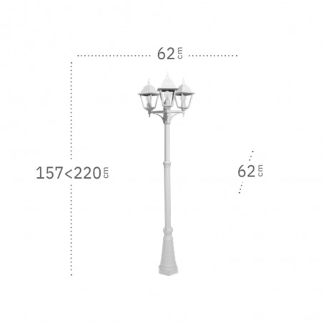 Farola de exterior Spica (3 Luces)