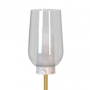 Lámpara de pie Nora Mármol Blanco