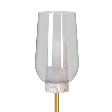 Lámpara de pie Nora Mármol Blanco