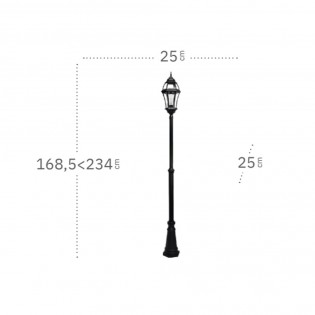 Farola de exterior Becrux