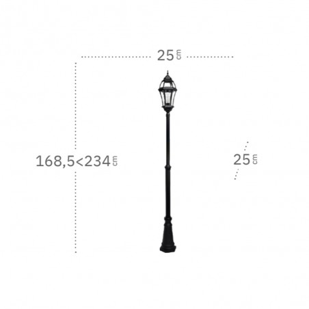 Farola de exterior Becrux