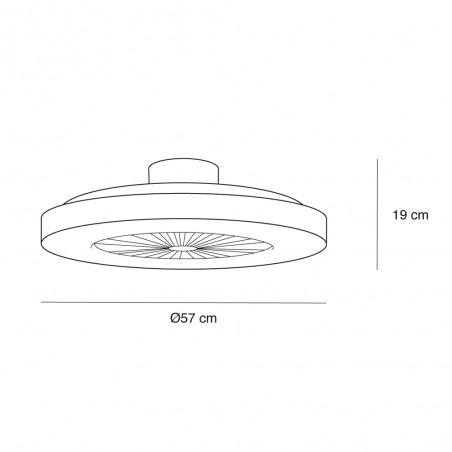 Ventilador LED Bastian CCT Dimmable (48W)