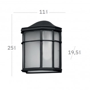 Aplique de pared exterior Bellatrix