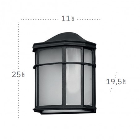 Aplique de pared exterior Bellatrix