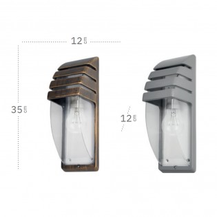 Aplique de pared exterior Elnath