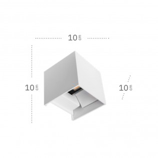Aplique de pared exterior LED Segmento (10W)