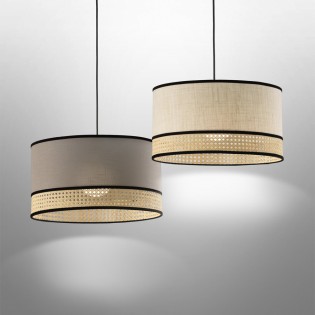 Lámpara colgante Falenea Gris