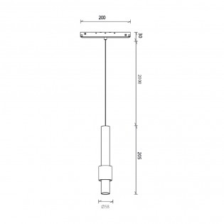 Foco LED colgante magnético Magneto (7W)
