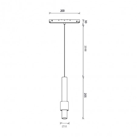 Foco LED colgante magnético Magneto (7W)