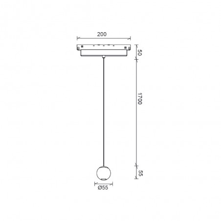 Foco LED colgante magnético Magneto Bola (7W)