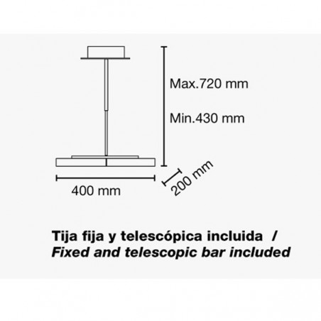 Lámpara Led Boomerang (30W)
