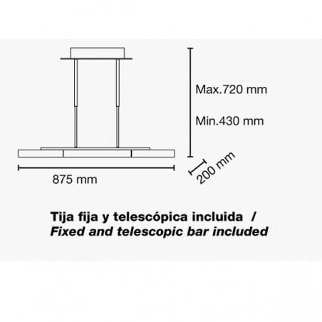 Lámpara Led Boomerang (45W)