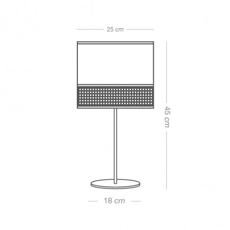 Lámpara de mesa Falenea Marrón