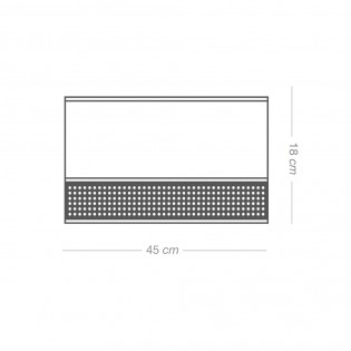 Plafón de techo Falenea Negro 45 (3 luces)