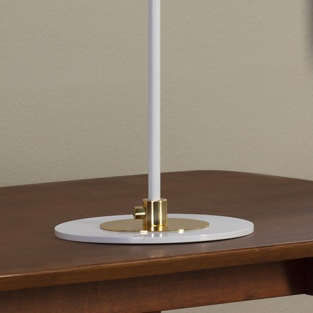 Lámpara de mesa Merasi Blanco-Oro