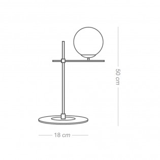 Lámpara de mesa Merasi Blanco-Oro