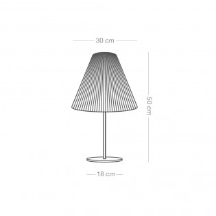Lámpara de mesa Cerlina Índigo 30
