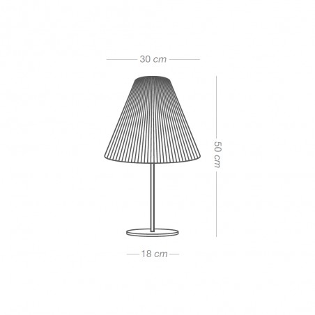 Lámpara de mesa Cerlina Índigo 30