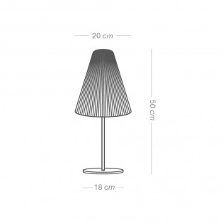 Lámpara de mesa Cerlina Alga 20