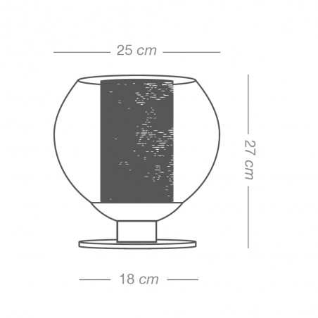 Lámpara de mesa Bola Rafia 25