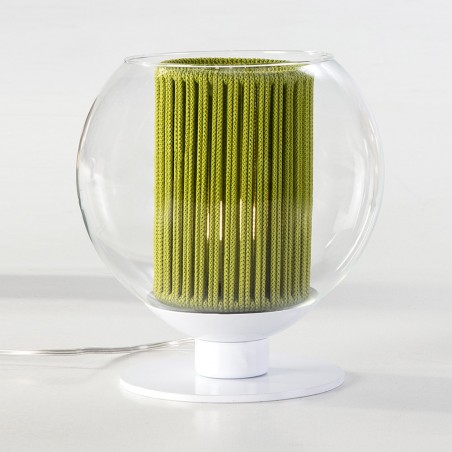 Lámpara de mesa Bola Cuerda Verde 25