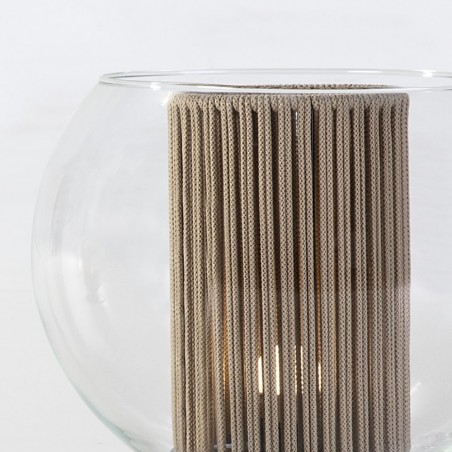 Lámpara de mesa Bola Cuerda Beige 35