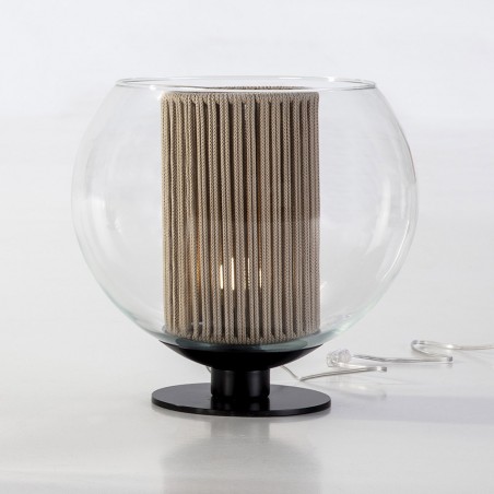 Lámpara de mesa Bola Cuerda Beige 35