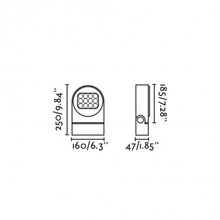 Aplique de exterior LED Muur (29W)