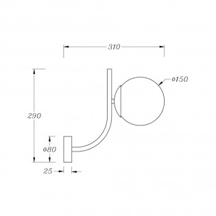 Aplique de pared Rendez Vous