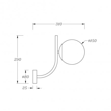 Aplique de pared Rendez Vous