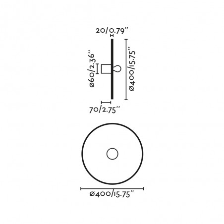 Aplique de pared Costas 40